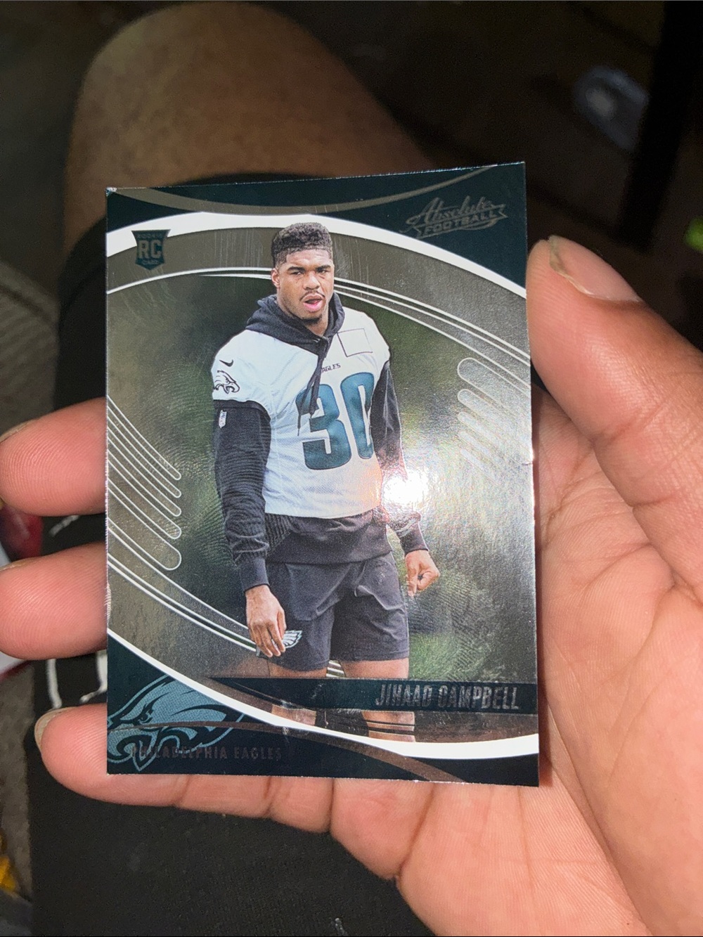 Panini Football Card - Teal, White, Black